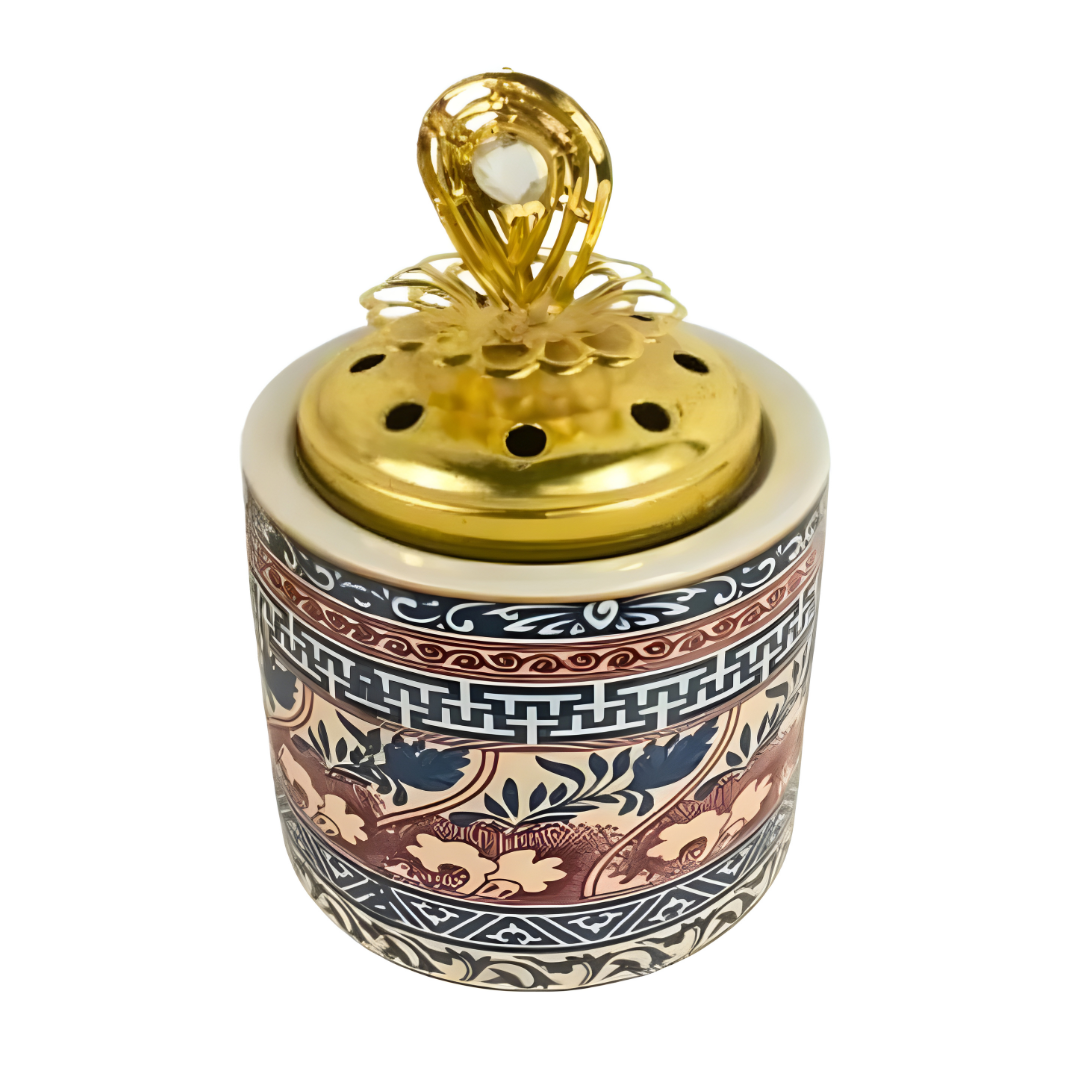 Encensoir Mabkhara Artisanale en Cristal & Verre – Design Marocain Zellige