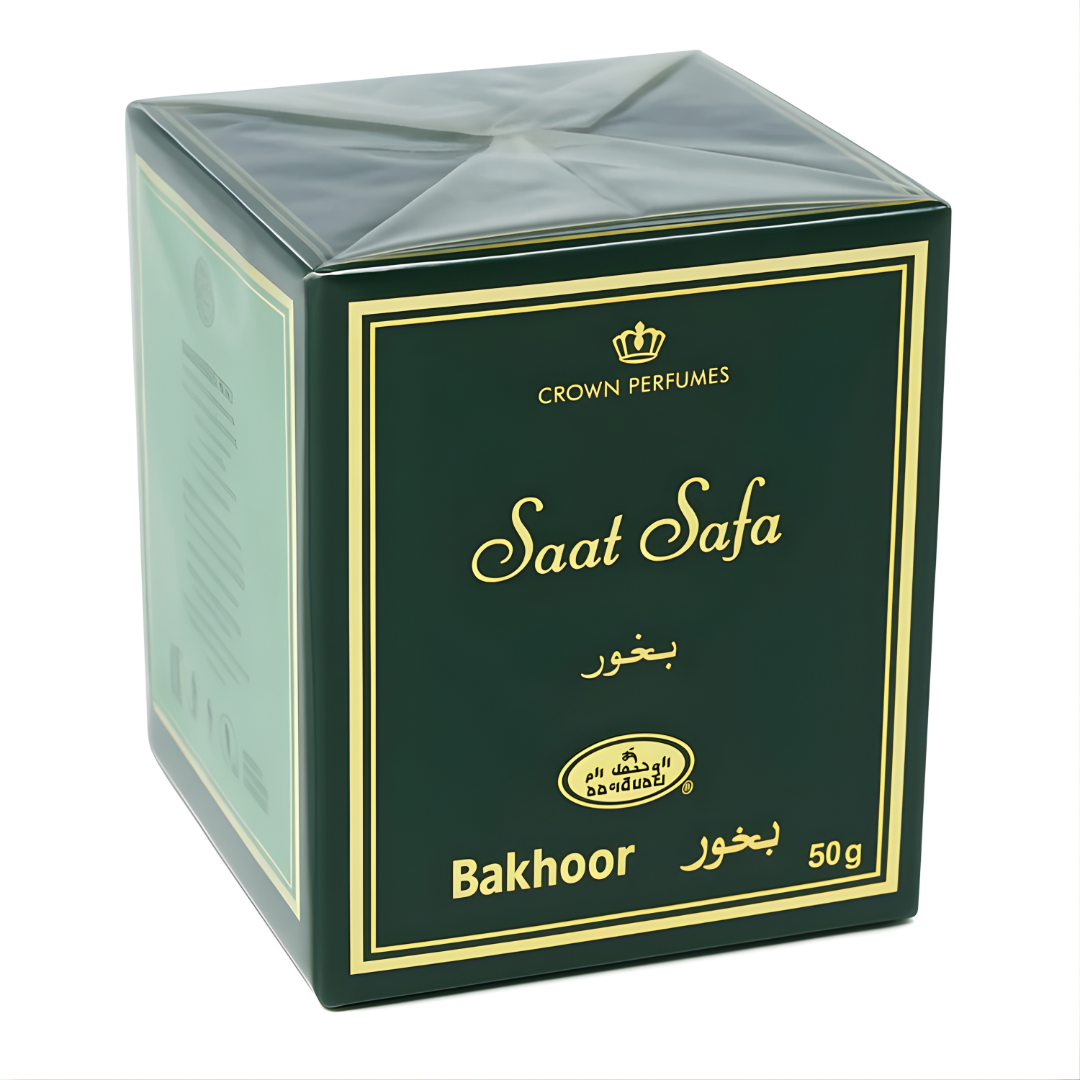 Encens Bakhoor Saat Safa 50g – Oud Boisé, Floral & Épicé