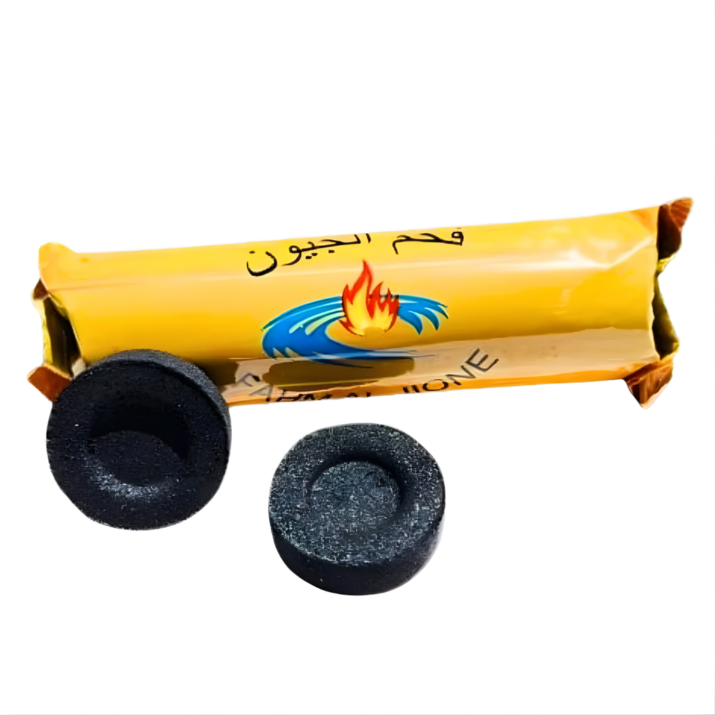 Charbon Noir Allume-Bakhoor 33mm – Disques Rapides pour Encens & Shisha