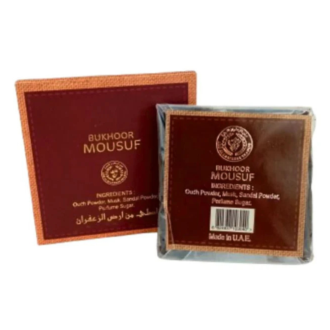 Bakhour Mousuf en Tablette 40g – Encens Oriental Boisé & Épicé