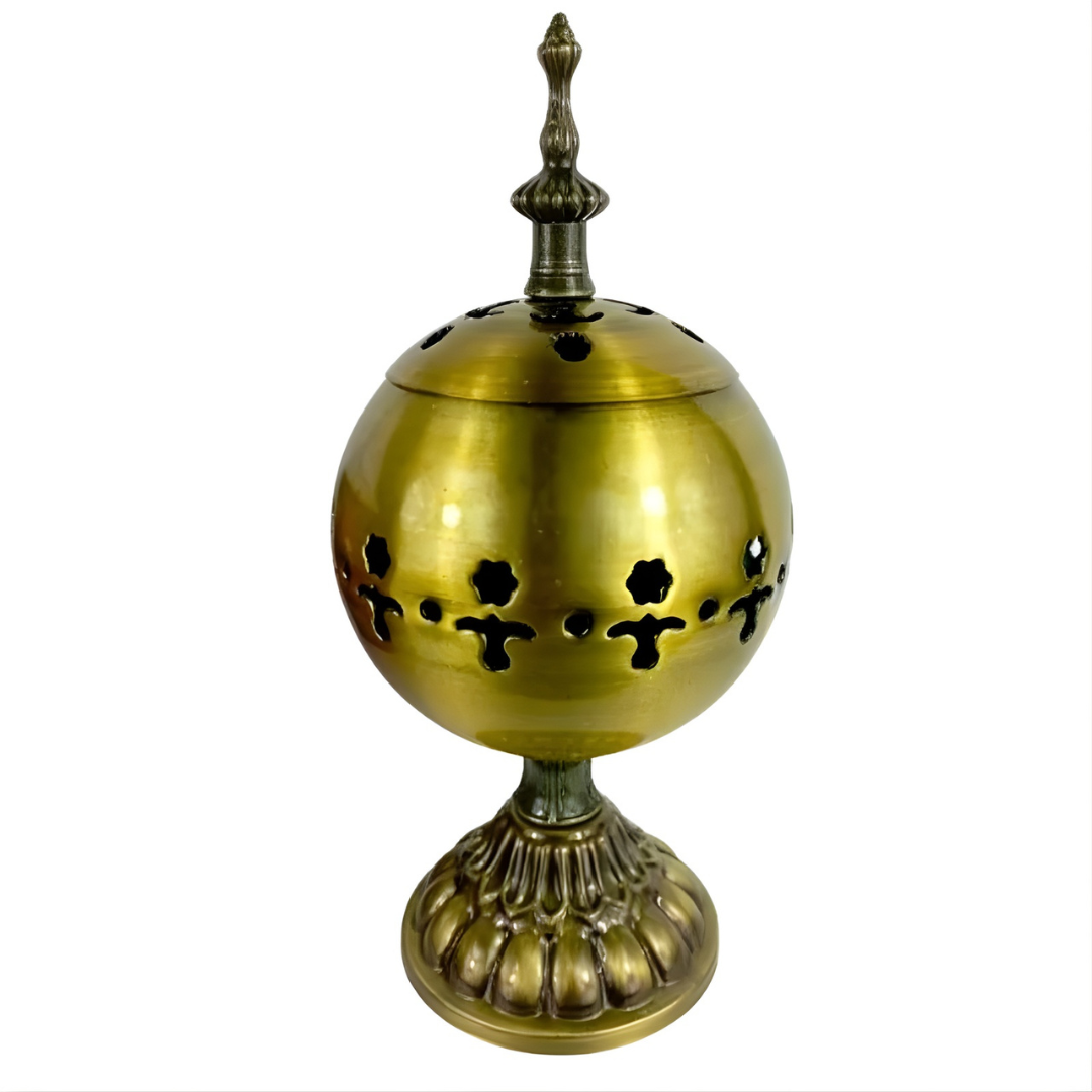Mabkhara Dorée Mosquée – Brûleur Encens Électrique Sans Charbon