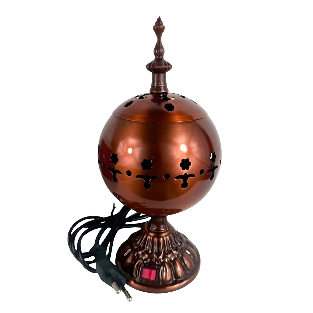 Mabkhara Dorée Mosquée – Brûleur Encens Électrique Sans Charbon