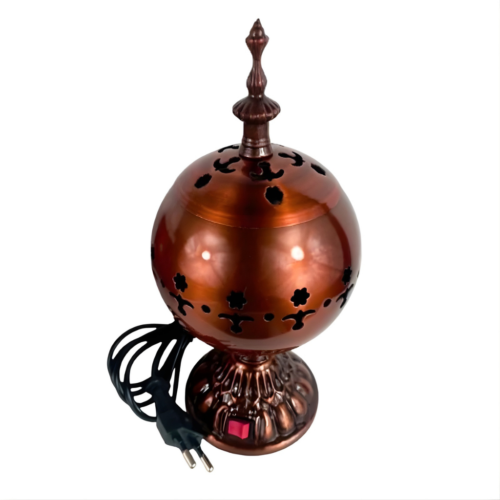 Mabkhara Dorée Mosquée – Brûleur Encens Électrique Sans Charbon