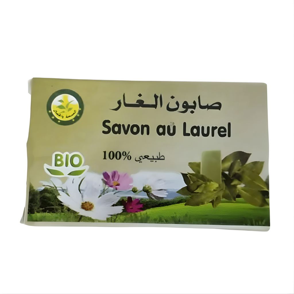 Savon au Laurier Noble 100g – Nettoyant Naturel Apaisant & Hydratant