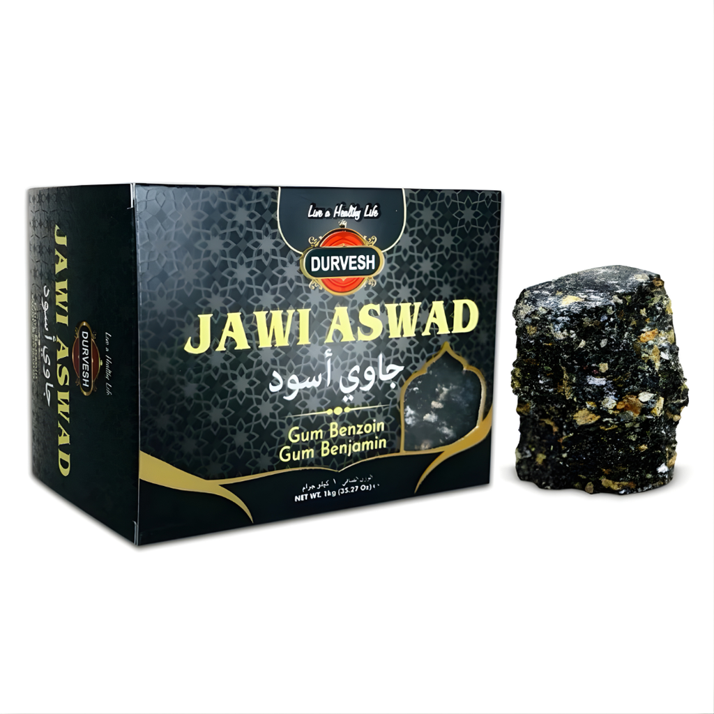 Encens Jawi Aswad Noir du Maroc 1kg – Résine Naturelle de Benjoin