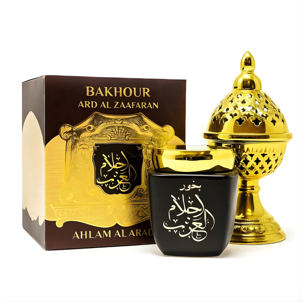 Encens Bukhoor Ahlam Al Arab 80g – Ard Zafaran Oud, Musc & Santal