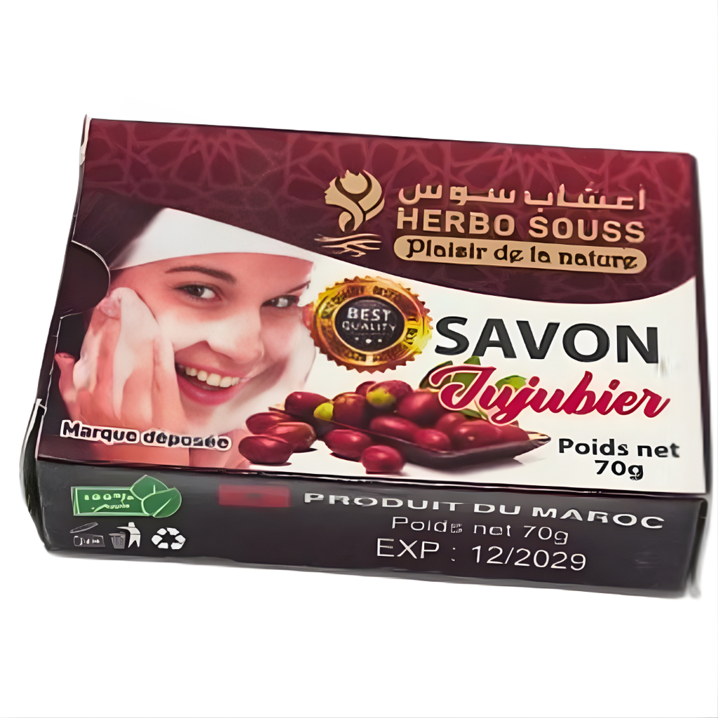 Savon Jujubier Sidr 100g – Purifiant, Séborégulateur & Naturel