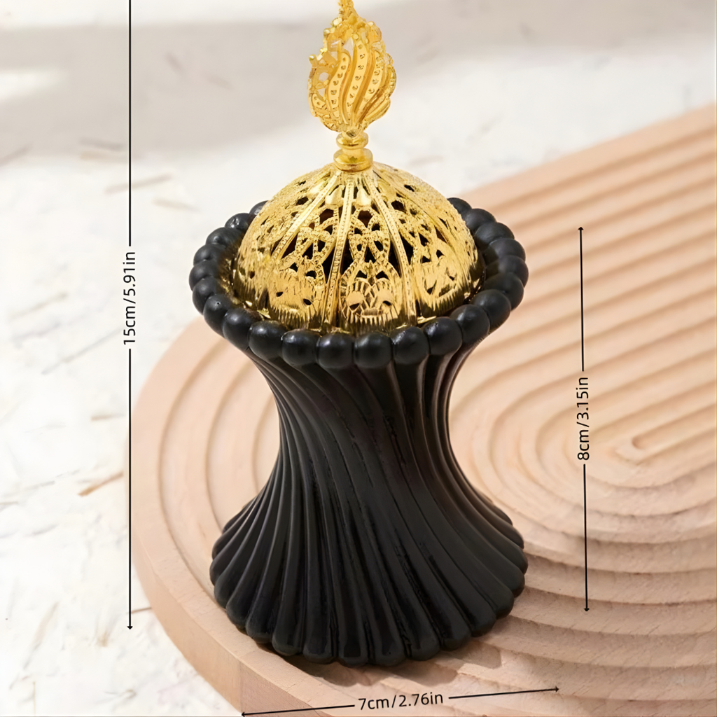 Encensoir Mabkhara Noir – Brûleur Oud & Bakhour Design Oriental