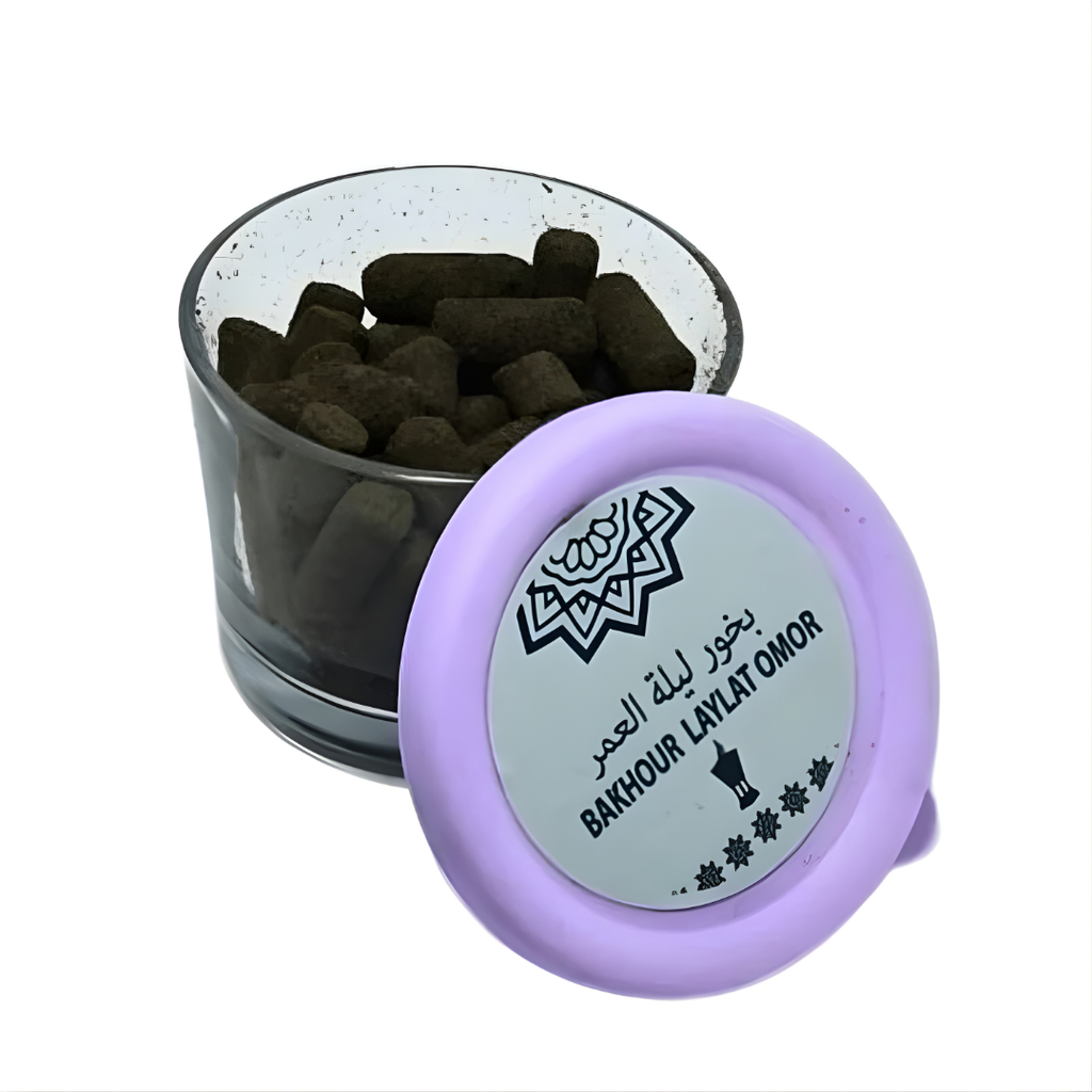 Encens Bakhoor Laylat Omor 50g – Oud Boisé & Épicé Oriental